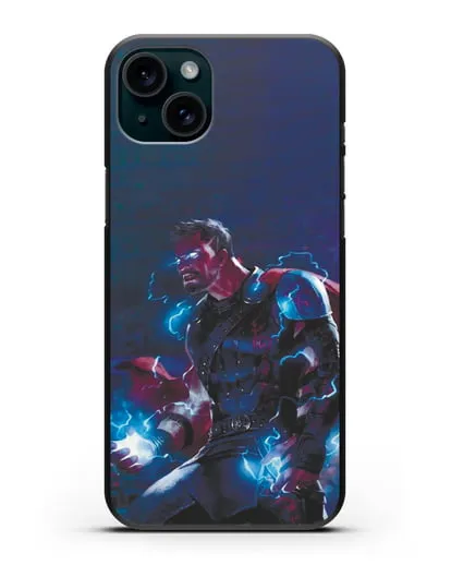 Чехол Тор - бог грома и молний силиконовый для iPhone 15 Plus