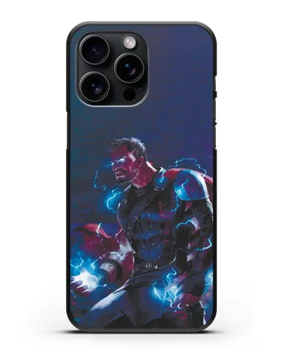 Чехол Тор - бог грома и молний силиконовый для iPhone 15 Pro Max