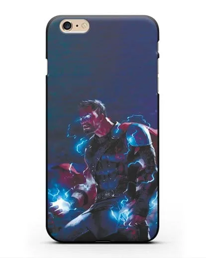 Чехол Тор - бог грома и молний силиконовый для iPhone 6 Plus
