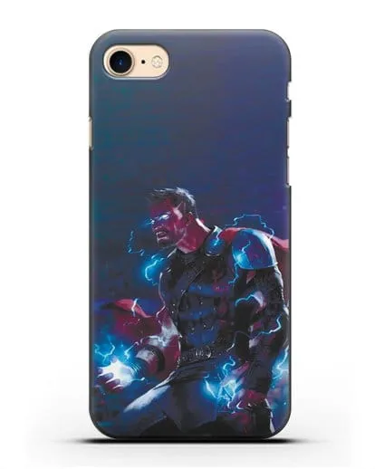 Чехол Тор - бог грома и молний силиконовый для iPhone 7