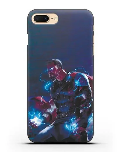 Чехол Тор - бог грома и молний силиконовый для iPhone 8 Plus