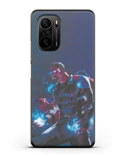 Чехол Тор - бог грома и молний силиконовый для Xiaomi Poco F3