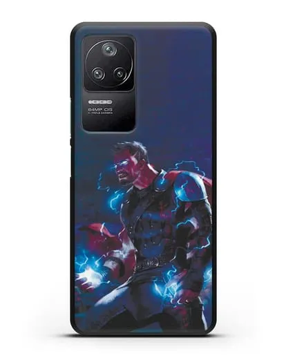Чехол Тор - бог грома и молний силиконовый для Xiaomi Poco F4