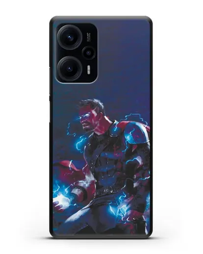 Чехол Тор - бог грома и молний силиконовый для Xiaomi Poco F5