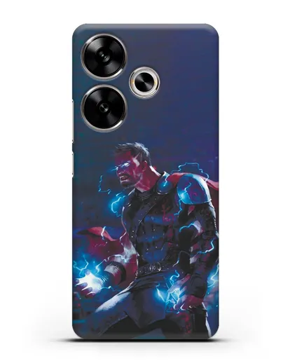 Чехол Тор - бог грома и молний силиконовый для Xiaomi Poco F6