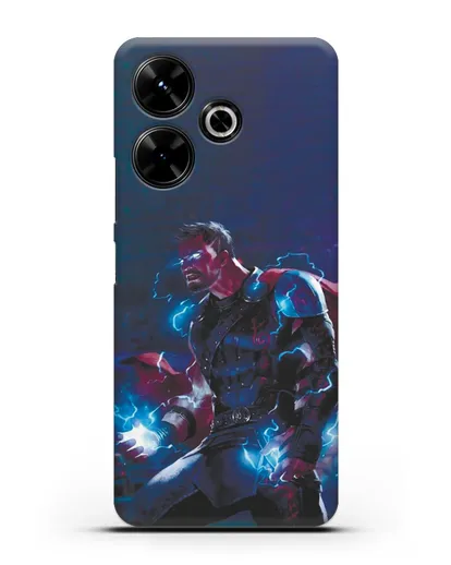 Чехол Тор - бог грома и молний силиконовый для Xiaomi Poco M6