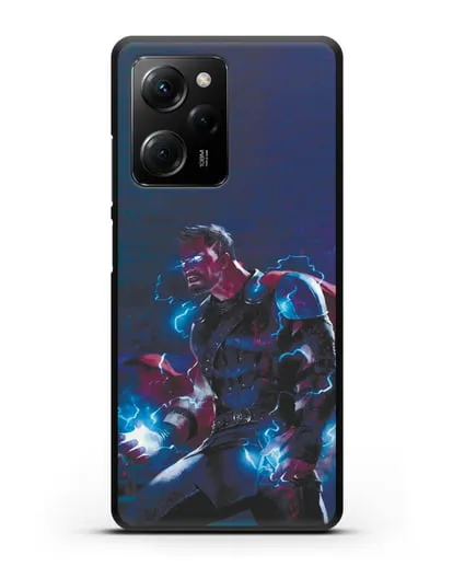 Чехол Тор - бог грома и молний силиконовый для Xiaomi Poco X5 Pro