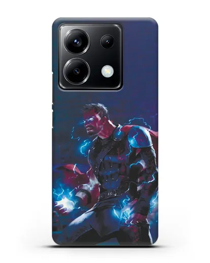 Чехол Тор - бог грома и молний силиконовый для Xiaomi Poco X6