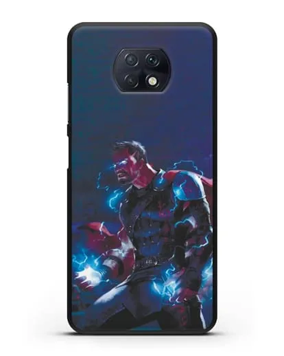Чехол Тор - бог грома и молний силиконовый для Xiaomi Redmi Note 9T