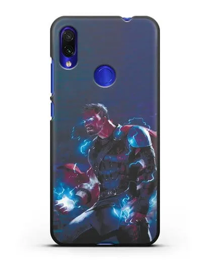 Чехол Тор - бог грома и молний силиконовый для Xiaomi Redmi Note 7