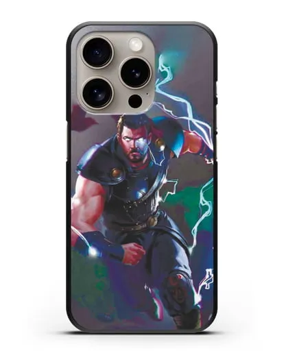 Чехол Тор бежит на помощь силиконовый для iPhone 15 Pro