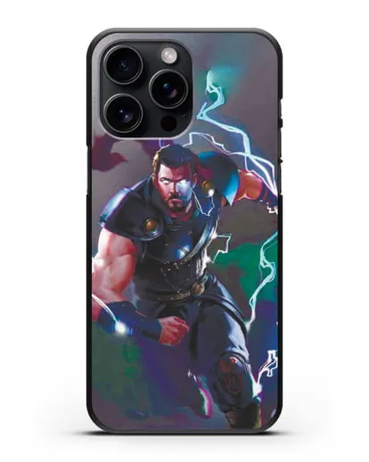 Чехол Тор бежит на помощь силиконовый для iPhone 15 Pro Max