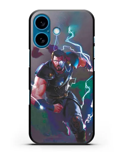 Чехол Тор бежит на помощь силиконовый для iPhone 16