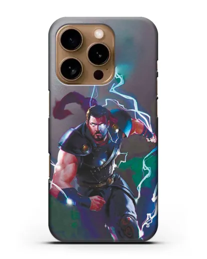 Чехол Тор бежит на помощь силиконовый для iPhone 16 Pro