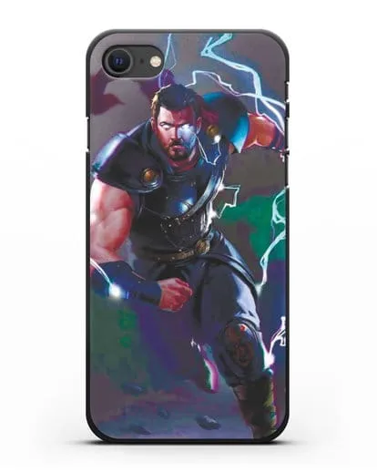 Чехол Тор бежит на помощь силиконовый для iPhone SE 2020