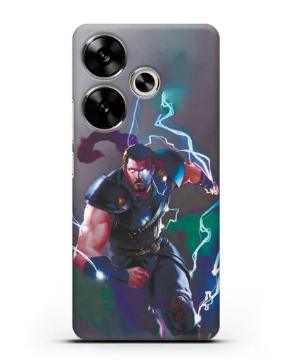 Чехол Тор бежит на помощь силиконовый для Xiaomi Poco F6