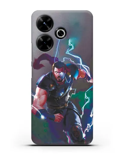 Чехол Тор бежит на помощь силиконовый для Xiaomi Poco M6