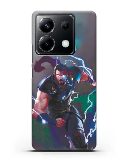 Чехол Тор бежит на помощь силиконовый для Xiaomi Poco X6