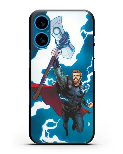 Чехол Тор с молотом силиконовый для iPhone 16