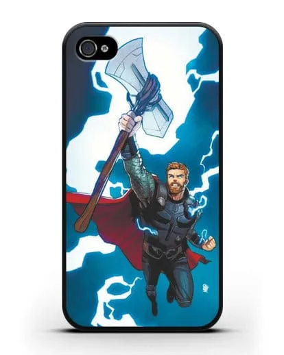 Чехол Тор с молотом силиконовый для iPhone 4/4s
