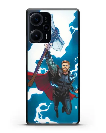 Чехол Тор с молотом силиконовый для Xiaomi Poco F5