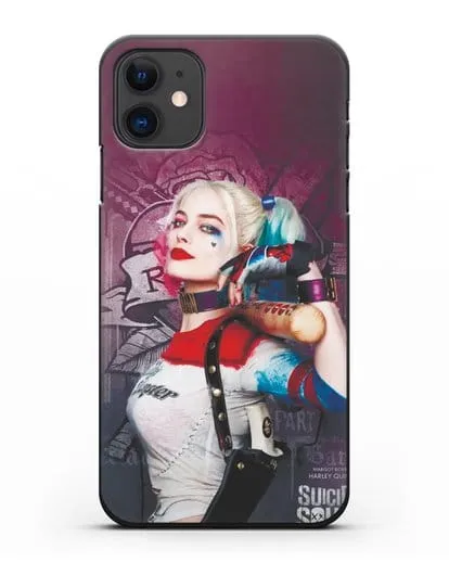 Чехол Харли Квинн (Harley Quinn) с битой силиконовый для iPhone 11