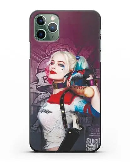 Чехол Харли Квинн (Harley Quinn) с битой силиконовый для iPhone 11 Pro Max