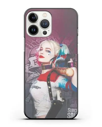 Чехол Харли Квинн (Harley Quinn) с битой силиконовый для iPhone 13 Pro Max