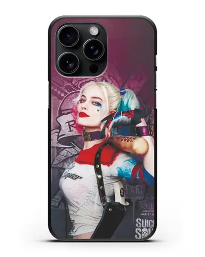 Чехол Харли Квинн (Harley Quinn) с битой силиконовый для iPhone 15 Pro Max