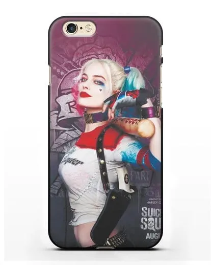 Чехол Харли Квинн (Harley Quinn) с битой силиконовый для iPhone 6s