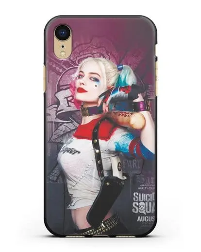 Чехол Харли Квинн (Harley Quinn) с битой силиконовый для iPhone XR