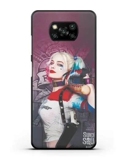 Чехол Харли Квинн (Harley Quinn) с битой силиконовый для Xiaomi Poco X3