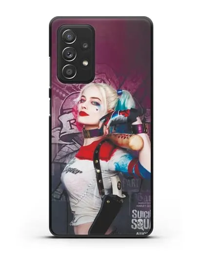 Чехол Харли Квинн (Harley Quinn) с битой силиконовый для Samsung Galaxy A53