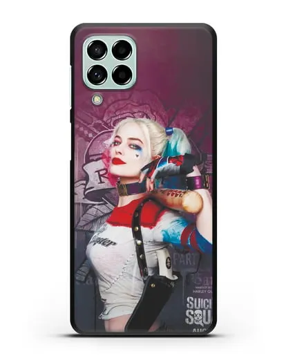 Чехол Харли Квинн (Harley Quinn) с битой силиконовый для Samsung Galaxy M53 [SM-M536]