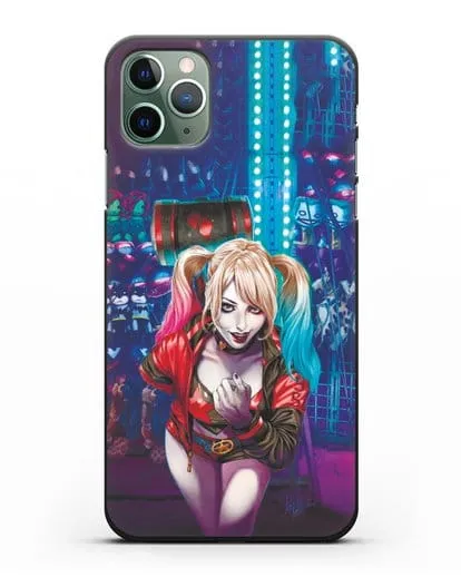 Чехол Харли Квинн (Harley Quinn) с молотком силиконовый для iPhone 11 Pro