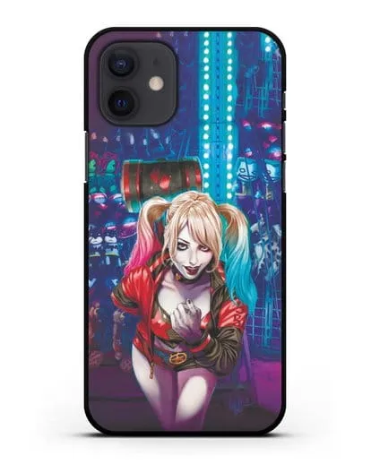Чехол Харли Квинн (Harley Quinn) с молотком силиконовый для iPhone 12