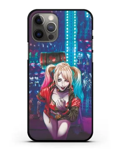 Чехол Харли Квинн (Harley Quinn) с молотком силиконовый для iPhone 12 Pro
