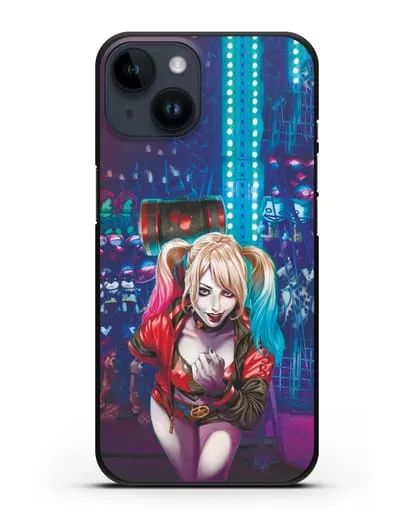 Чехол Харли Квинн (Harley Quinn) с молотком силиконовый для iPhone 14