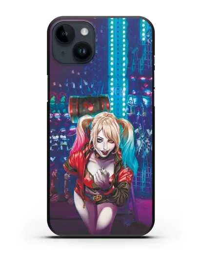 Чехол Харли Квинн (Harley Quinn) с молотком силиконовый для iPhone 14 Plus