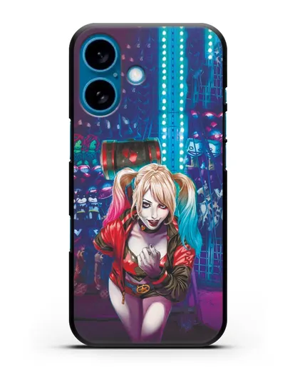 Чехол Харли Квинн (Harley Quinn) с молотком силиконовый для iPhone 16