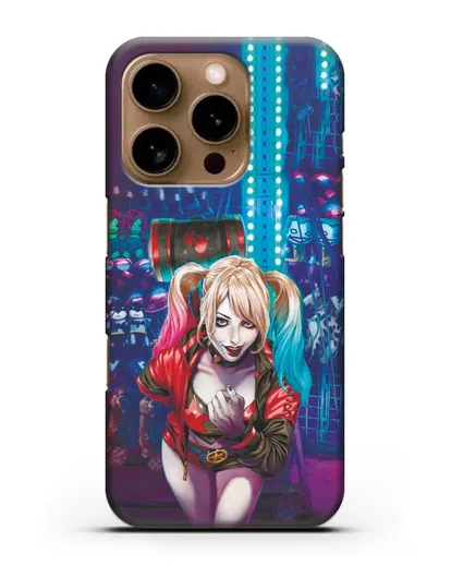 Чехол Харли Квинн (Harley Quinn) с молотком силиконовый для iPhone 16 Pro
