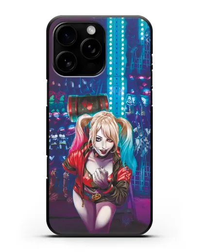 Чехол Харли Квинн (Harley Quinn) с молотком силиконовый для iPhone 16 Pro Max