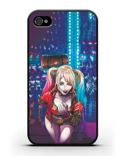 Чехол Харли Квинн (Harley Quinn) с молотком силиконовый для iPhone 4/4s