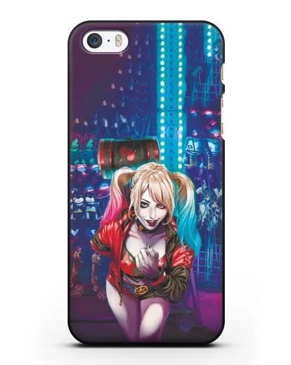 Чехол Харли Квинн (Harley Quinn) с молотком силиконовый для iPhone 5/5s/SE