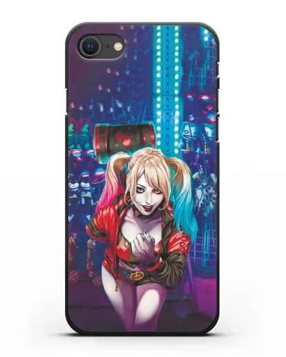 Чехол Харли Квинн (Harley Quinn) с молотком силиконовый для iPhone SE 2020
