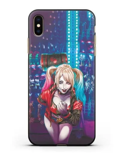 Чехол Харли Квинн (Harley Quinn) с молотком силиконовый для iPhone XS Max