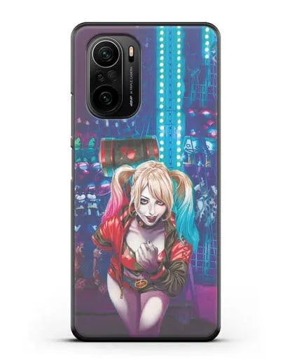 Чехол Харли Квинн (Harley Quinn) с молотком силиконовый для Xiaomi Poco F3