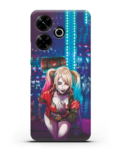 Чехол Харли Квинн (Harley Quinn) с молотком силиконовый для Xiaomi Poco M6
