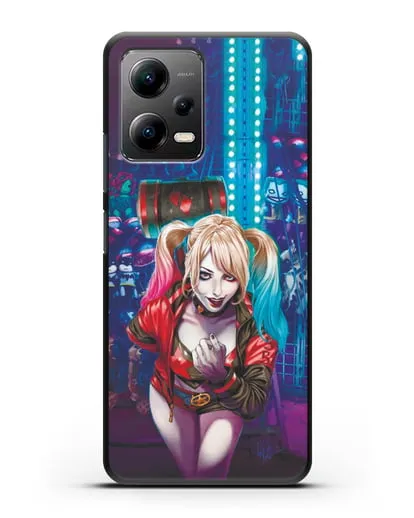 Чехол Харли Квинн (Harley Quinn) с молотком силиконовый для Xiaomi Poco X5
