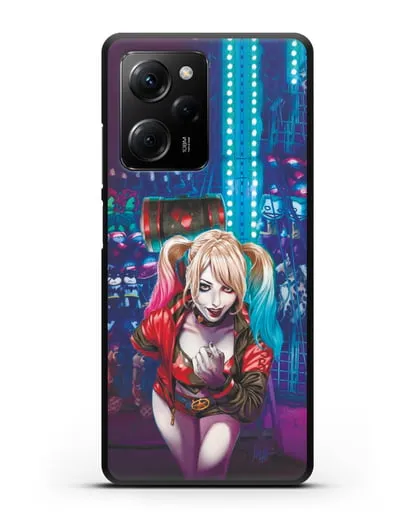 Чехол Харли Квинн (Harley Quinn) с молотком силиконовый для Xiaomi Poco X5 Pro
